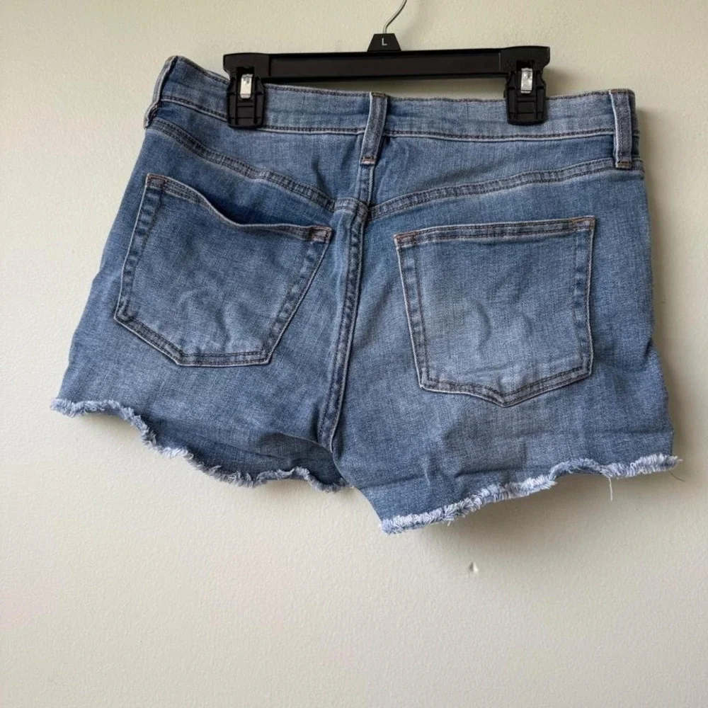 J.‎ Crew Womens Denim Shorts Size 26 Frayed Hem Casual Blue